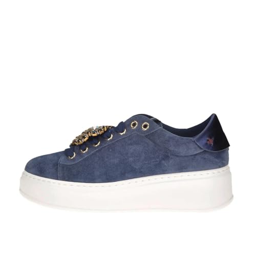 GIO+ PIA452A Damenschuhe Sneaker Pia Wildleder Combi Blue, blau, 36 EU von GIO+