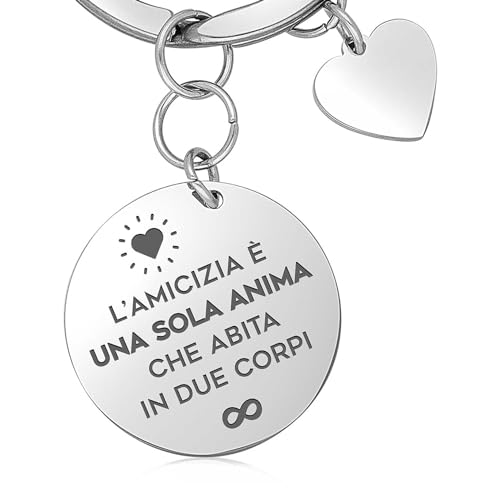 GIOIAPURA Schlüsselanhänger Unisex Schmuck Happytag Freundschaft trendy cod. HTPAMI-09, one_size, Legierter Stahl von GIOIAPURA