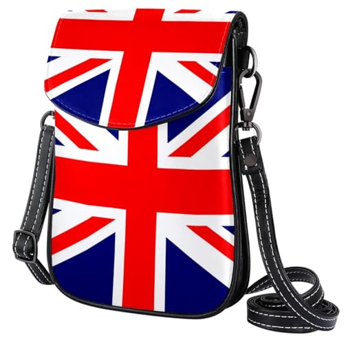GIOKQB Damen Klein Umhängetasche Britische Flagge Schultertasche Handytasche Zum Umhängen Mini Crossbody Tasche von GIOKQB