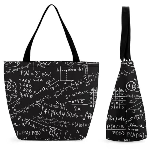 GIOKQB Mathe Damen Handtasche Shopper Umhängetasche Schultertasche Tragetasche Mit Reißverschluss 28.5x18x32.5cm von GIOKQB