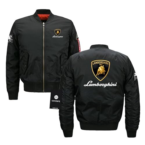 GIOPSQ Fliegerjacke Lambo.RGhi.ni Druck Männer & Frauen Winddichte Strickjacke Lässiges Air Force One Sweatshirt Warme Jacken halten Mädchen/A/S von GIOPSQ