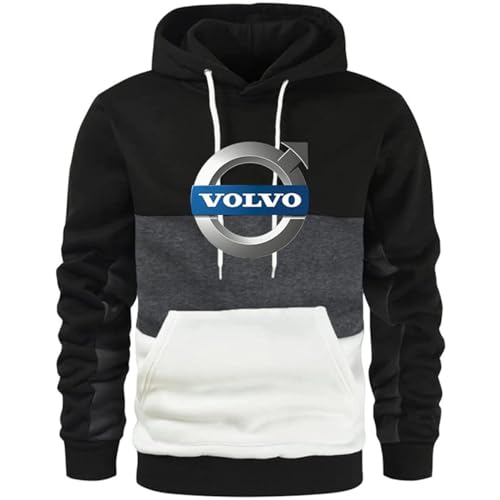 GIOPSQ Herren Hoodie Vo.L-Vo Baumwolle Colorblock Lässige Sportbekleidung Langarm Damen Kapuzenjacke T-Shirt/A/L von GIOPSQ