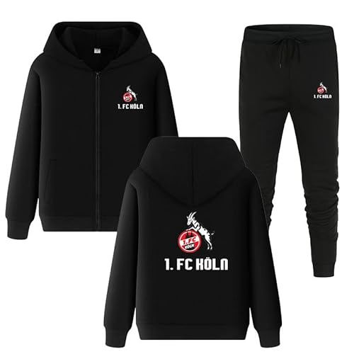 GIOPSQ Herren Trainingsanzug Set 1.Fc-Koln Jogginganzug Kapuzenjacke + Hose Hoodie Set Sportswear Freizeit/A/S von GIOPSQ