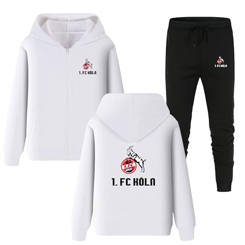 GIOPSQ Herren Trainingsanzug Set 1.Fc-Koln Jogginganzug Kapuzenjacke + Hose Hoodie Set Sportswear Freizeit/E/XL von GIOPSQ