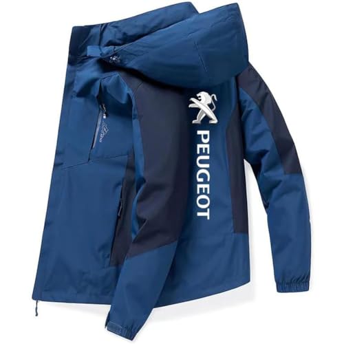 GIOPSQ Herrenjacke Peu-g_eot wasserdichtes Kapuzen-Sweatshirt winddichter Outdoor-Mantel Sportbekleidung wasserdicht/B/3XL von GIOPSQ