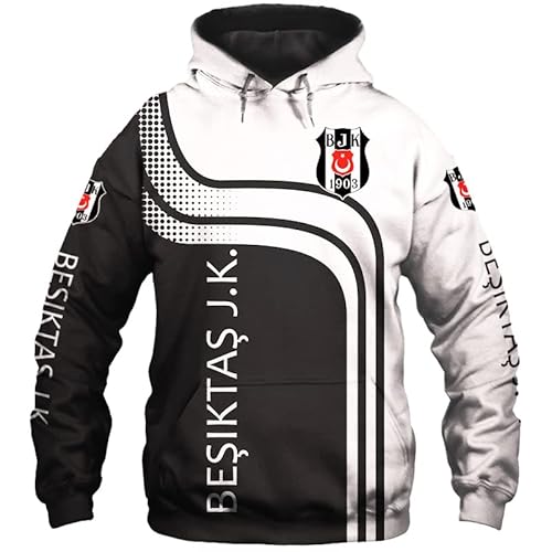 GIOPSQ Hoodies Jacken Dünne 3D Besiktas-Jk Volldruck Pullover Männer & Frauen Casual Polyester Sweatshirt Unisex/A/L von GIOPSQ