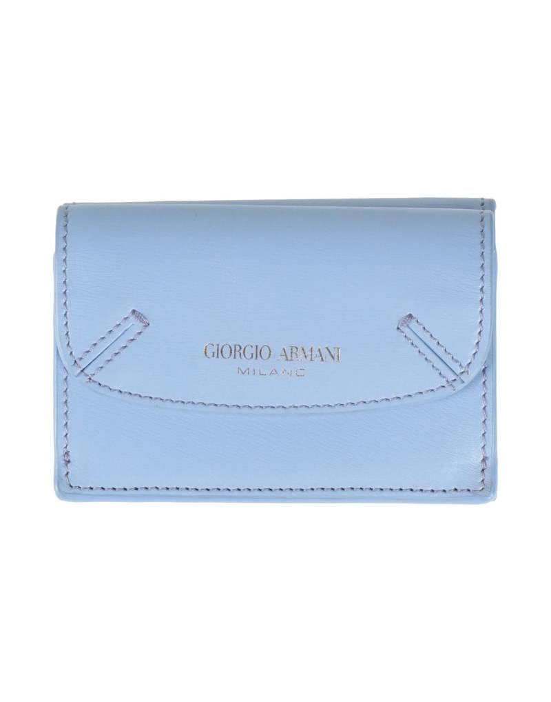 GIORGIO ARMANI Brieftasche Damen Hellblau von GIORGIO ARMANI