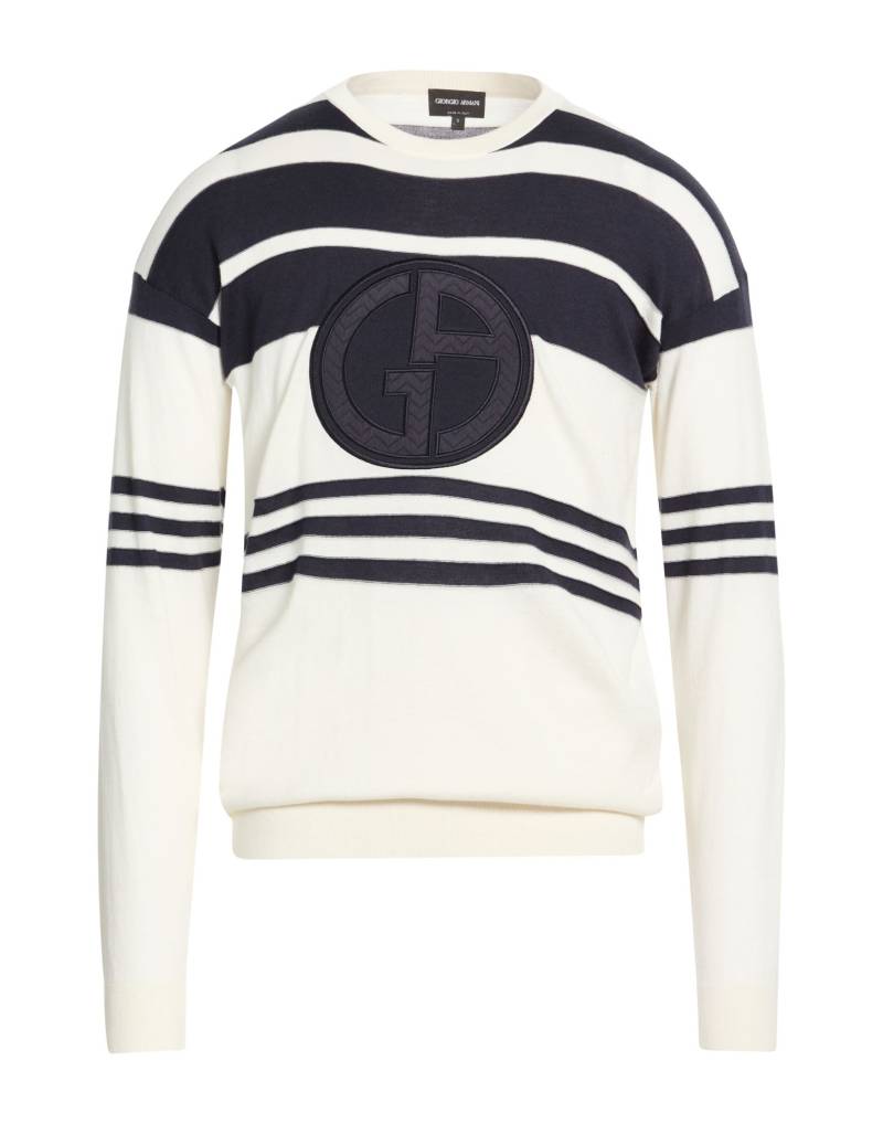 GIORGIO ARMANI Pullover Herren Off white von GIORGIO ARMANI