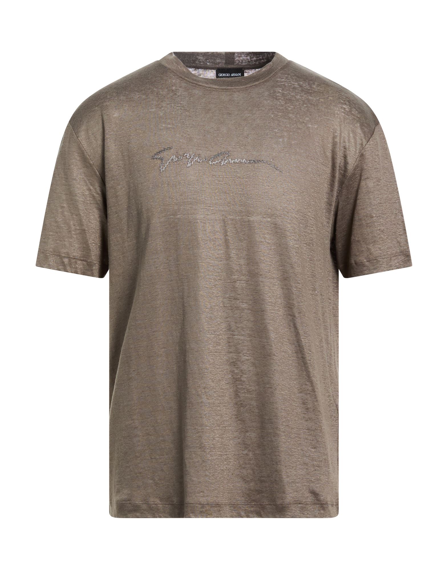 GIORGIO ARMANI T-shirts Herren Maulwurfsgrau von GIORGIO ARMANI