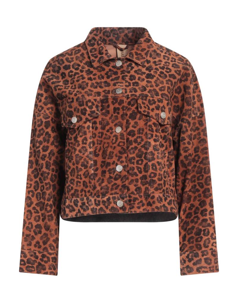 GIORGIO BRATO Jacke & Anorak Damen Lederfarben von GIORGIO BRATO