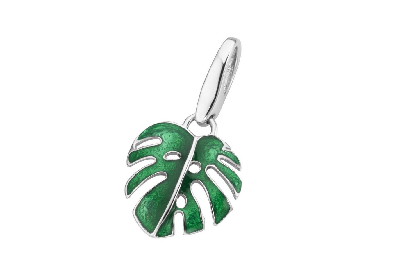 GIORGIO MARTELLO MILANO Charm Blume Monstera-Blatt, Silber 925 von GIORGIO MARTELLO MILANO