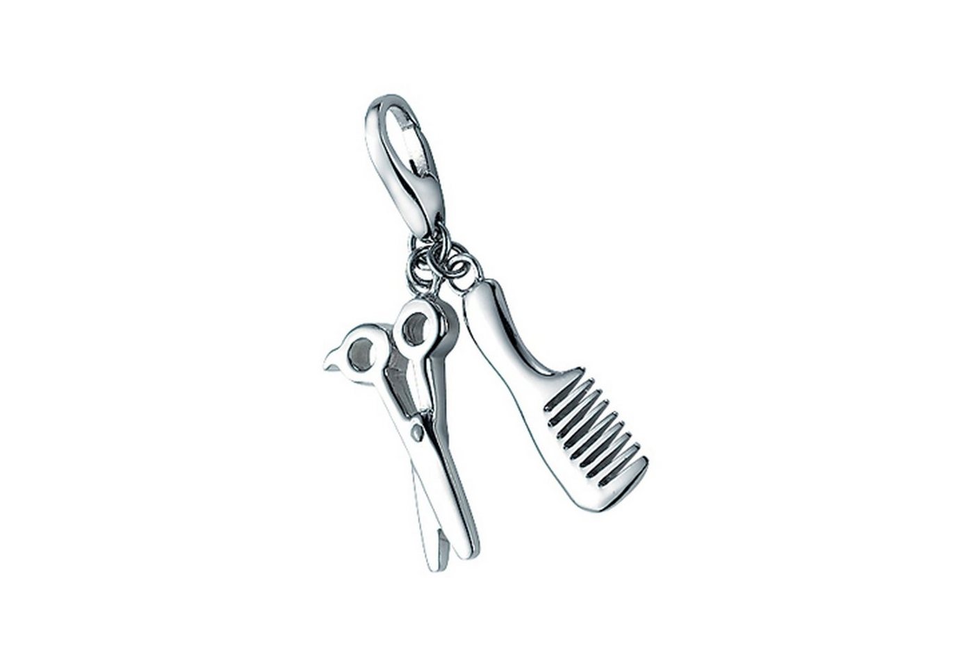 GIORGIO MARTELLO MILANO Charm-Einhänger Anhänger Kamm und Schere, Silber 925 von GIORGIO MARTELLO MILANO