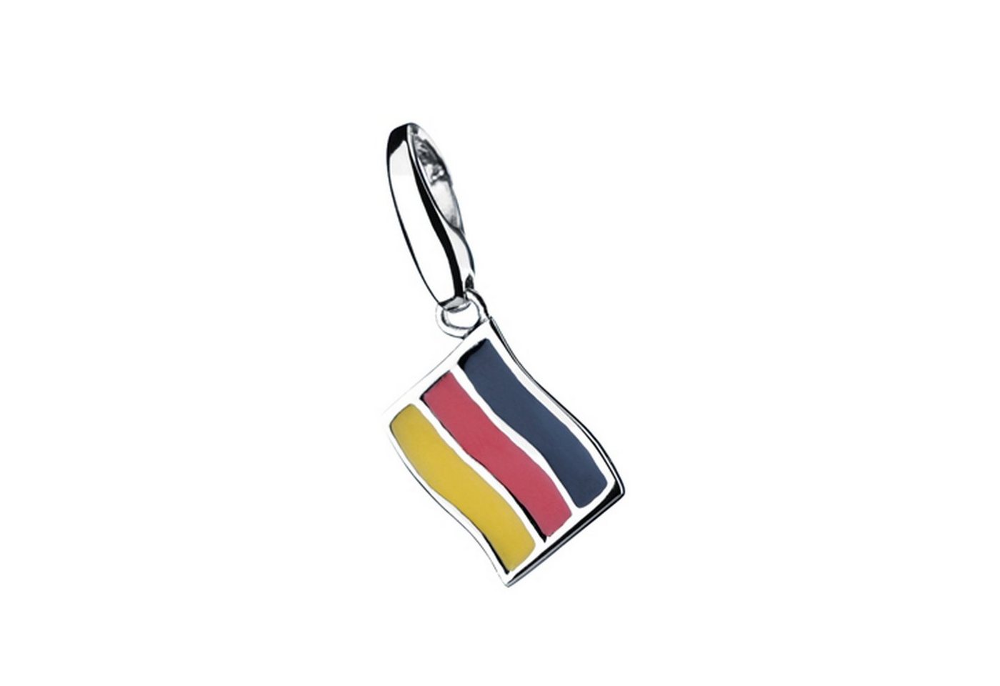 GIORGIO MARTELLO MILANO Charm-Einhänger Flagge Deutschland, Silber 925 von GIORGIO MARTELLO MILANO