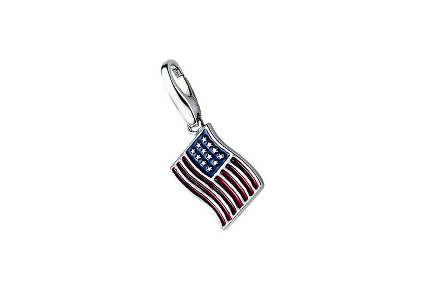 GIORGIO MARTELLO MILANO Charm-Einhänger Flagge USA, Silber 925 von GIORGIO MARTELLO MILANO