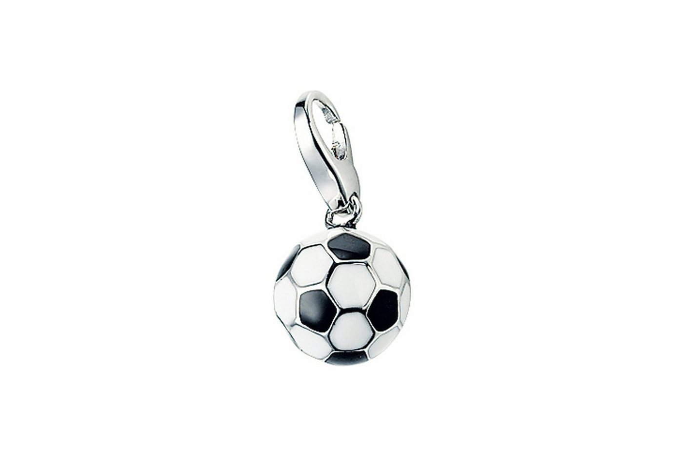 GIORGIO MARTELLO MILANO Charm-Einhänger Fußball, Silber 925 von GIORGIO MARTELLO MILANO