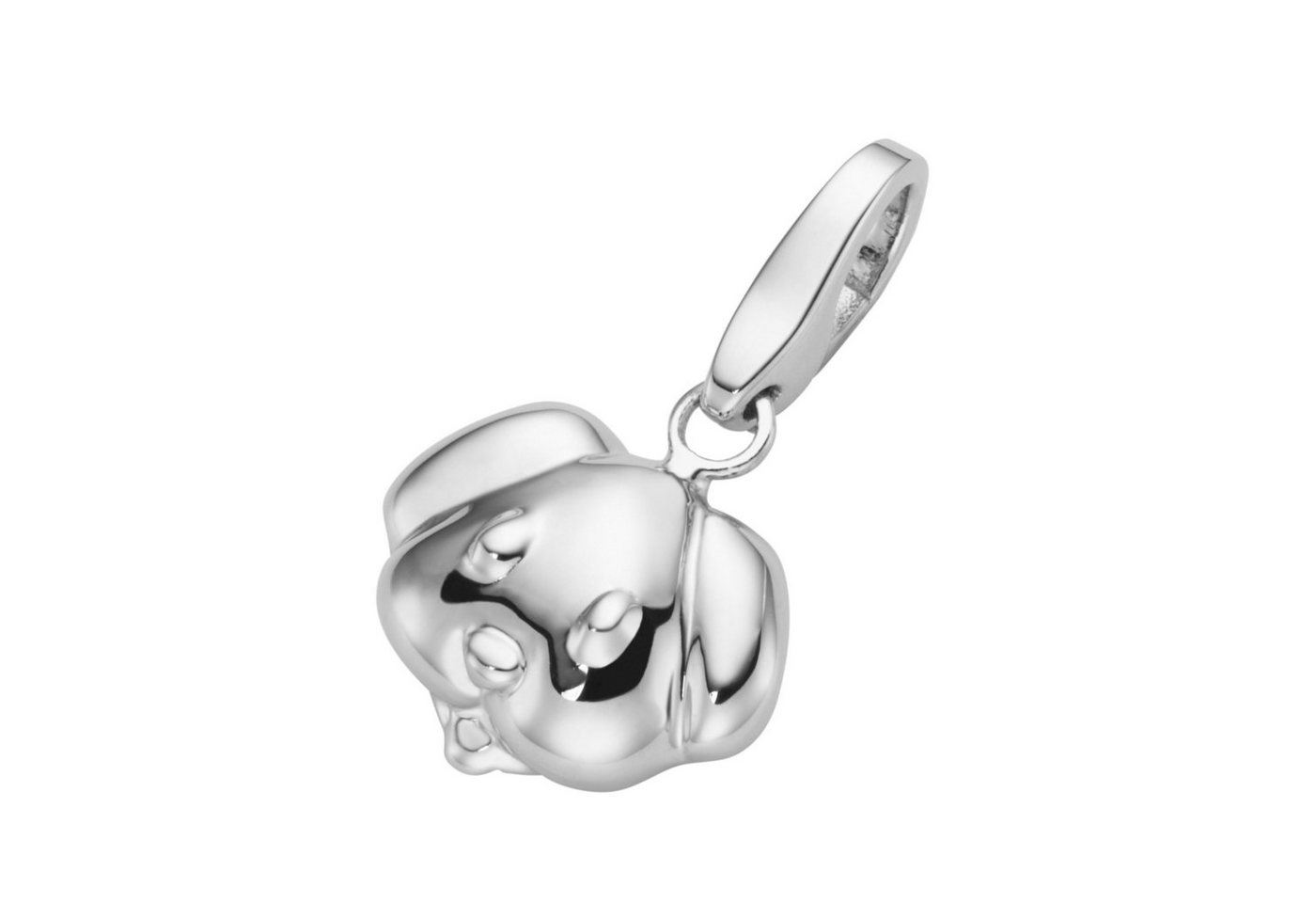 GIORGIO MARTELLO MILANO Charm-Einhänger Hundekopf, Silber 925 von GIORGIO MARTELLO MILANO