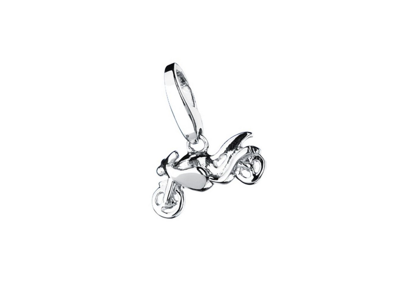 GIORGIO MARTELLO MILANO Charm-Einhänger Motorrad, Silber 925 von GIORGIO MARTELLO MILANO