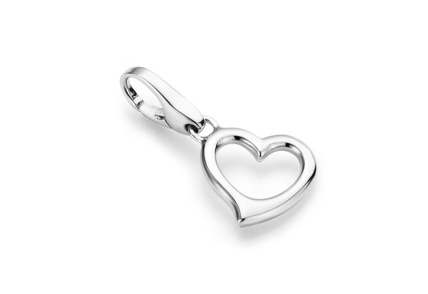 GIORGIO MARTELLO MILANO Charm Herz Floating Heart, Silber 925 von GIORGIO MARTELLO MILANO