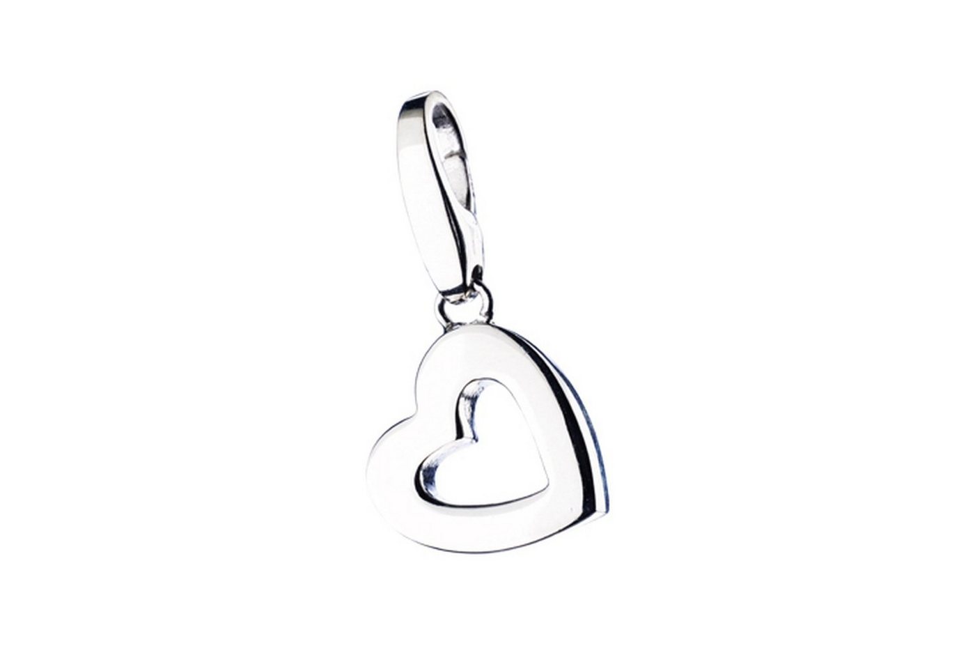 GIORGIO MARTELLO MILANO Charm Herz Herz durchbrochen, Silber 925 von GIORGIO MARTELLO MILANO