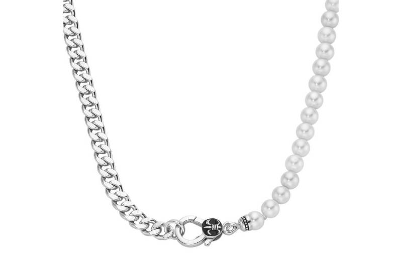 GIORGIO MARTELLO MILANO Collier Panzerkette, schwarzer Achat oder Perle, Silber 925 von GIORGIO MARTELLO MILANO