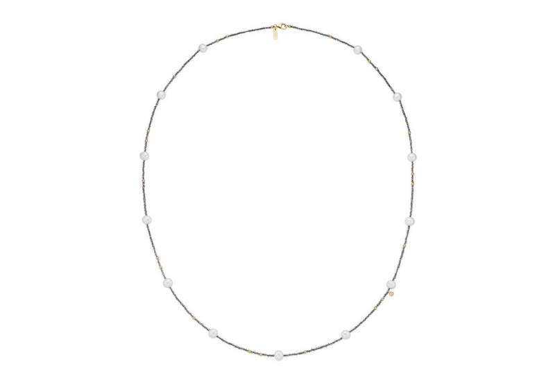 GIORGIO MARTELLO MILANO Collier mit Süßwasser-Perlen und Ziersteinen, Silber 925 von GIORGIO MARTELLO MILANO