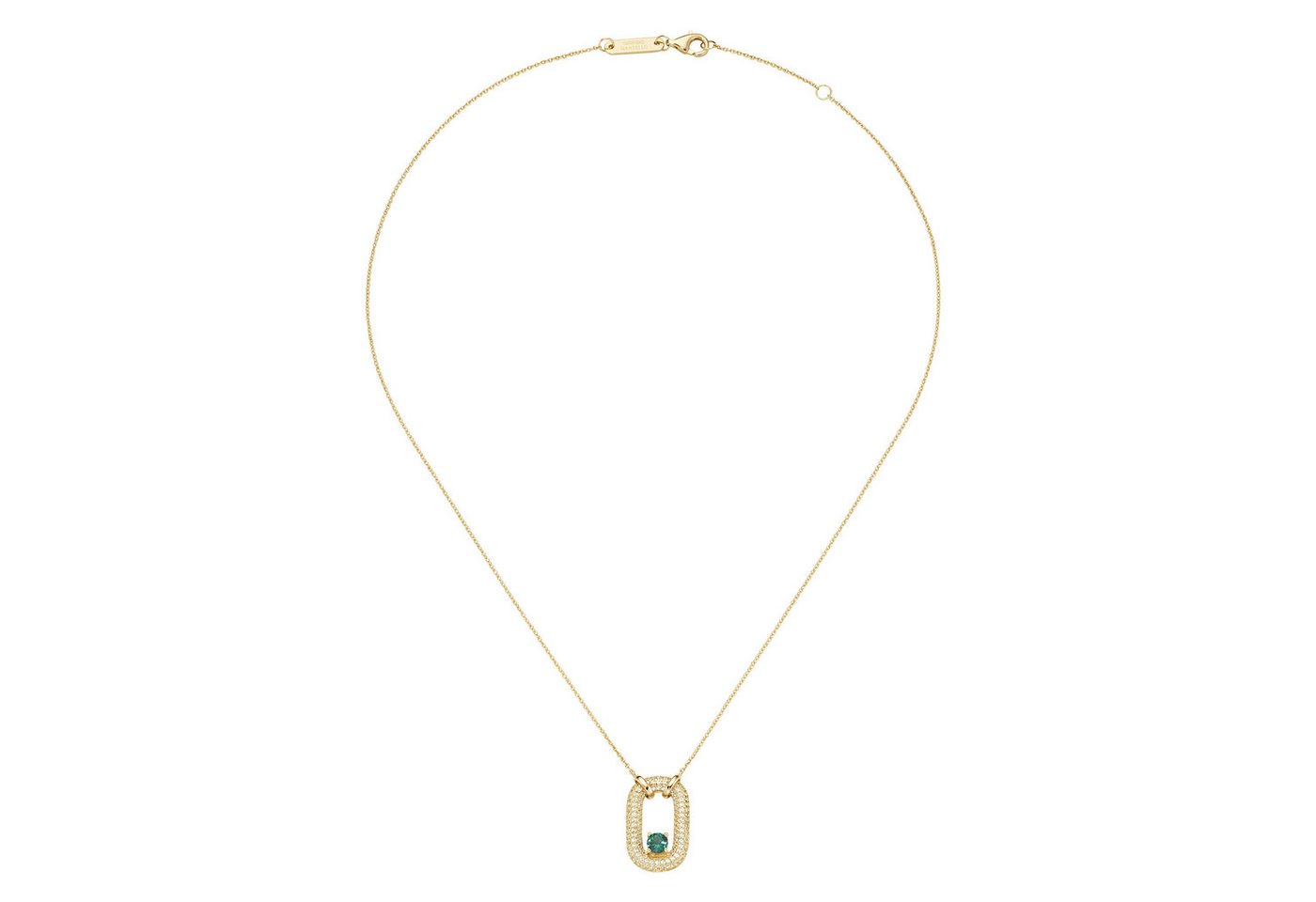 GIORGIO MARTELLO MILANO Collier mit Zirkonia und Kristallstein, Silber 925 von GIORGIO MARTELLO MILANO