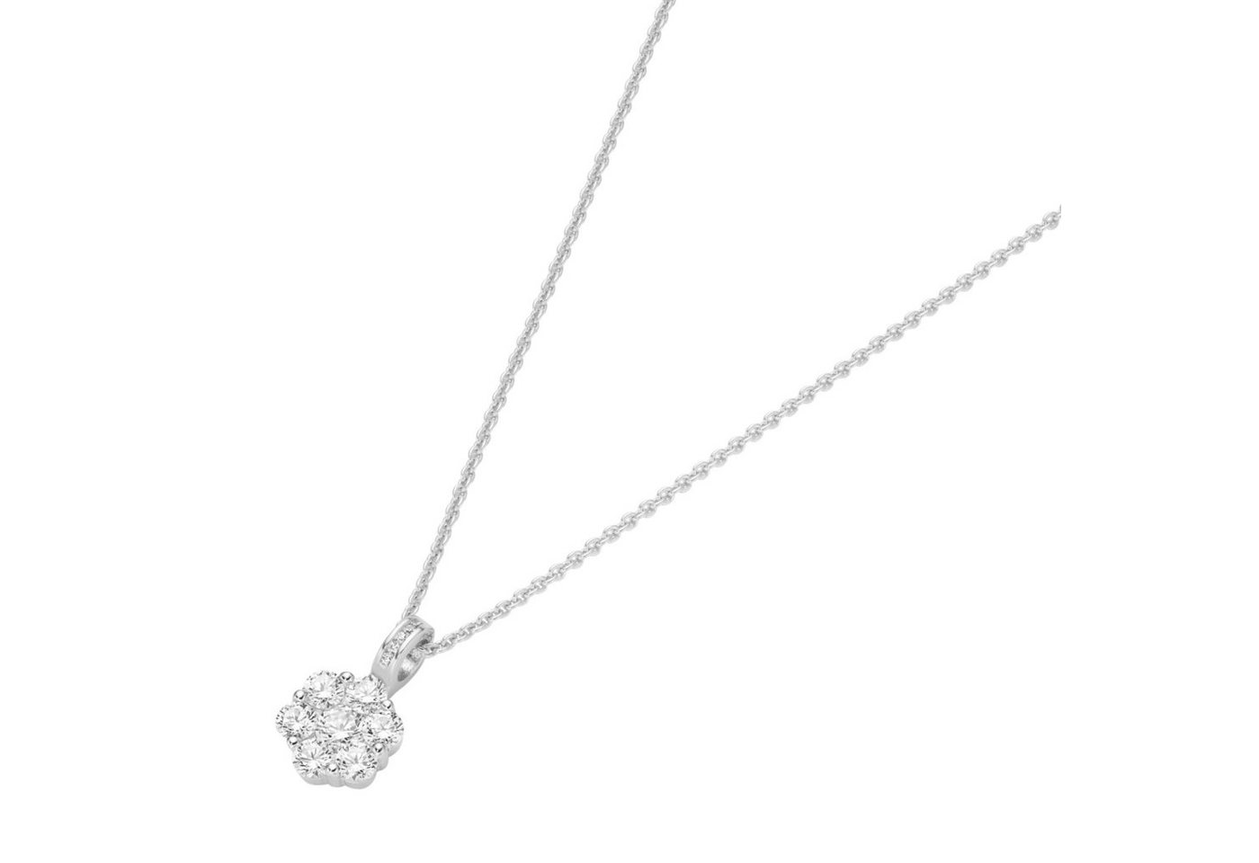GIORGIO MARTELLO MILANO Kette mit Anhänger Kette mit Blütenanhänger, Silber 925 GIORGIO MARTELLO MILANO Kette mit Anhänger Kette mit Blütenanhänger, Silber 925 von GIORGIO MARTELLO MILANO