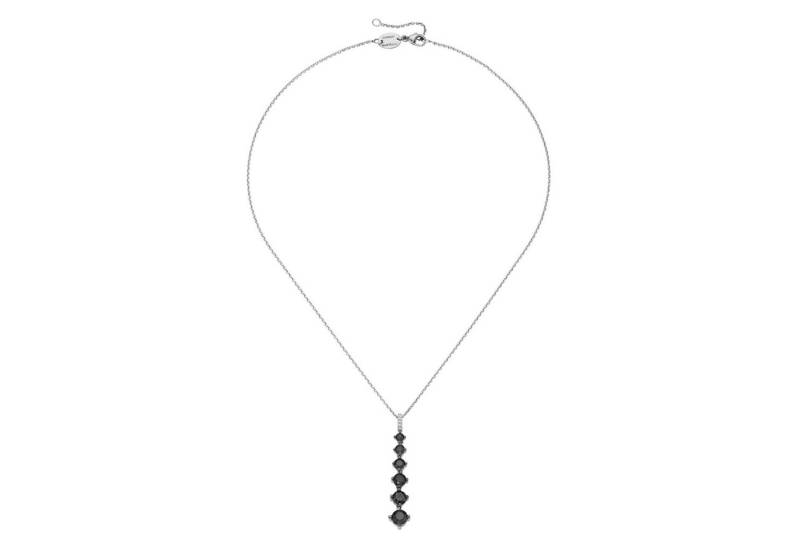 GIORGIO MARTELLO MILANO Kette mit Anhänger mit Zirkonia oder schwarzem Spinell, Silber 925/- von GIORGIO MARTELLO MILANO