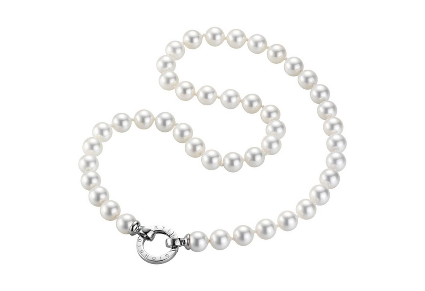 GIORGIO MARTELLO MILANO Perlenkette Muschelkern-Perlen, Ringverschluss, Silber 925 von GIORGIO MARTELLO MILANO