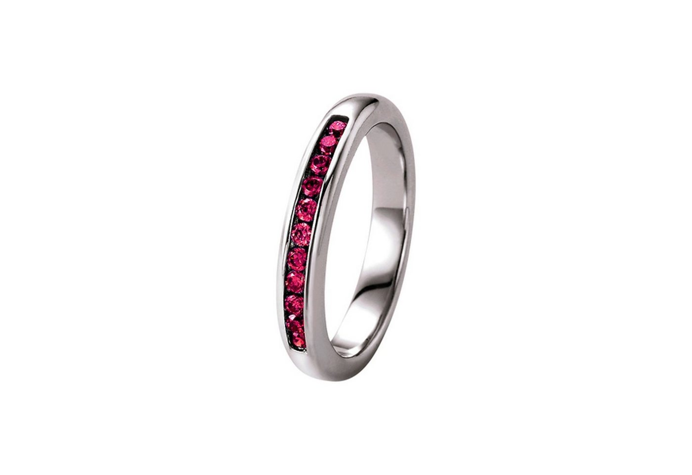 GIORGIO MARTELLO MILANO Silberring mit fuchsia Zirkonia, Silber 925 von GIORGIO MARTELLO MILANO