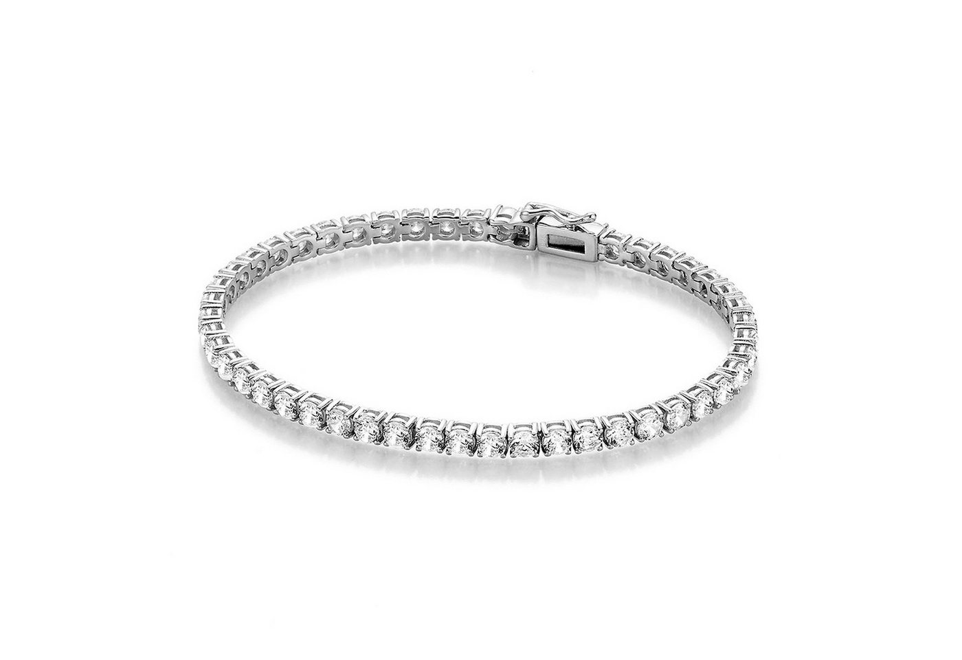 GIORGIO MARTELLO MILANO Tennisarmband Tennisarmband mit Zirkonia Steinen, Silber 925 von GIORGIO MARTELLO MILANO