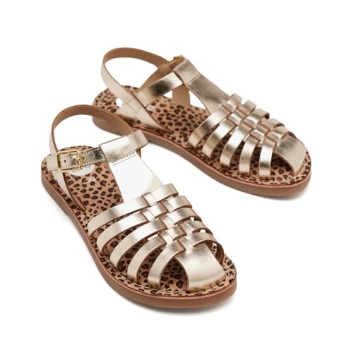 GIOSEPPO Damen Auburn Flache Sandale, Platinfarben, 32 EU GIOSEPPO Damen Auburn Flache Sandale, Platinfarben, 32 EU von GIOSEPPO