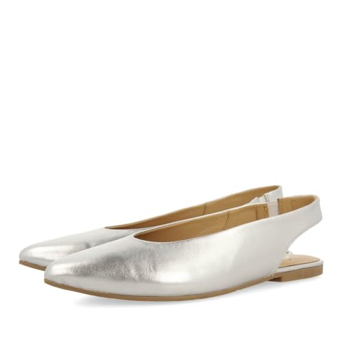 GIOSEPPO Damen 92112 Flaches Ballett, Silber, 38 EU von GIOSEPPO