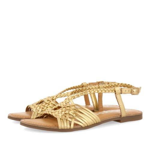 GIOSEPPO Damen Aidone Flache Sandale, Dunkles Gold, 38 EU von GIOSEPPO