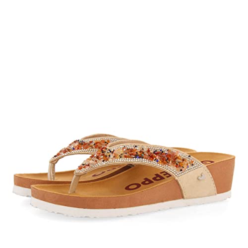 GIOSEPPO Damen Athis Flipflop, beige, 39 EU von GIOSEPPO