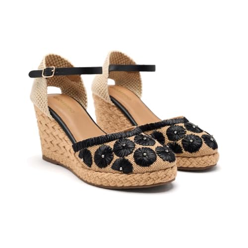 GIOSEPPO Damen Bennett Espadrilles, Schwarz, 39 EU von GIOSEPPO