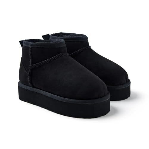 GIOSEPPO Damen Brooten Oxford-Stiefel, Schwarz, 35 EU von GIOSEPPO