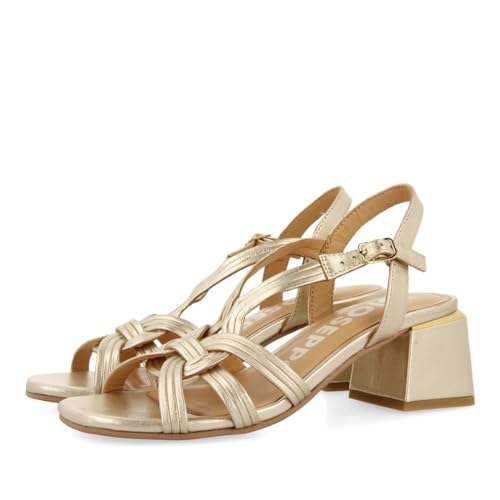 GIOSEPPO Damen Bulqize Sandale, Platin, 40 EU von GIOSEPPO