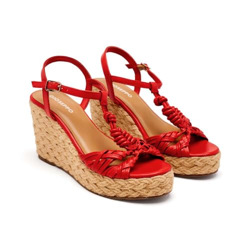 GIOSEPPO Damen Castine Espadrilles, rot, 37 EU von GIOSEPPO