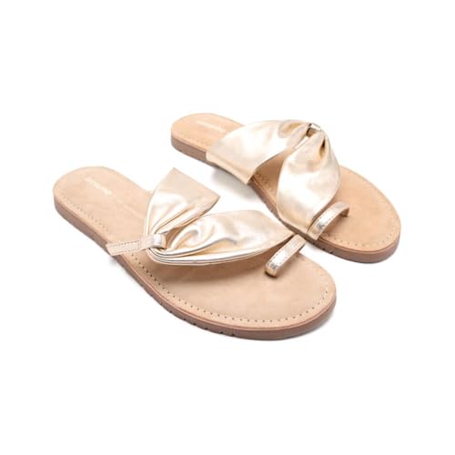 GIOSEPPO Damen Charlemont Flache Sandale, Platinfarben, 41 EU von GIOSEPPO