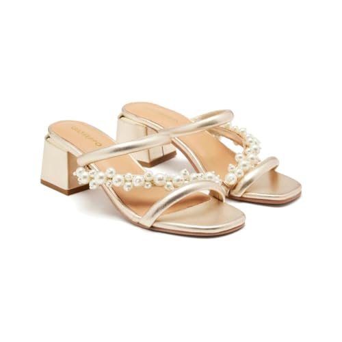 GIOSEPPO Damen Chilmark Sandale, Platinfarben, 38 EU von GIOSEPPO