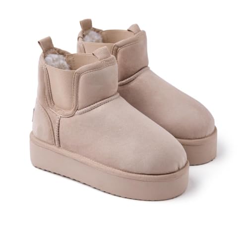 GIOSEPPO Damen Cobden Oxford-Stiefel, Sandfarben, 35 EU von GIOSEPPO