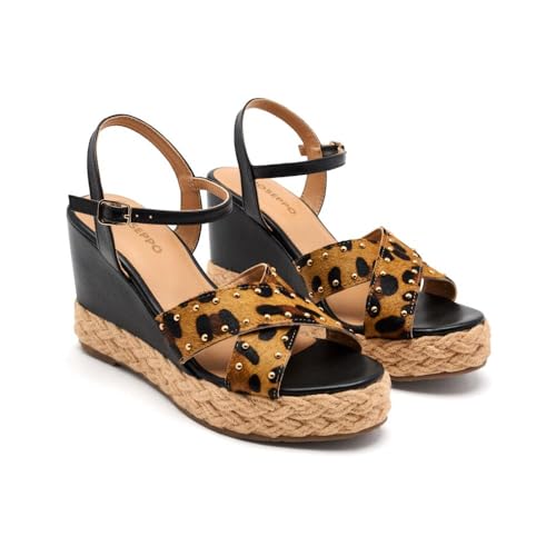 GIOSEPPO Damen Delafield Espadrilles, Leopard, 41 EU von GIOSEPPO