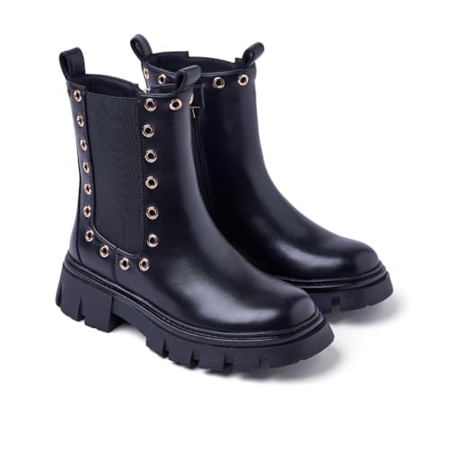 GIOSEPPO Damen Denham Oxford-Stiefel, Schwarz, 37 EU von GIOSEPPO