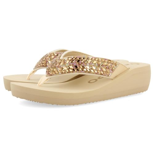 GIOSEPPO Damen Geräte Flipflop, beige, 41 EU von GIOSEPPO