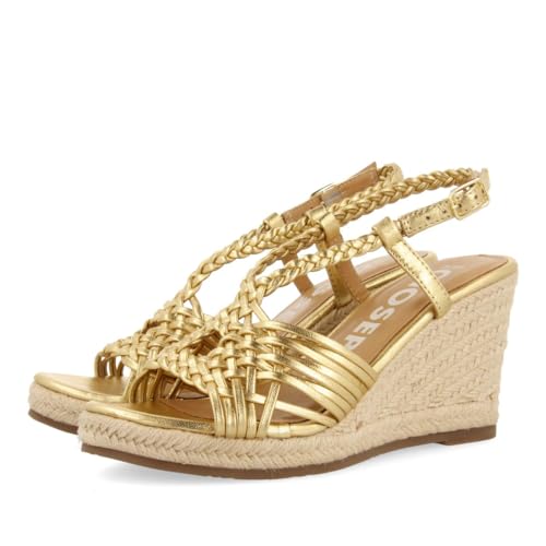 GIOSEPPO Damen Glide Espadrilles, Dunkles Gold, 41 EU von GIOSEPPO