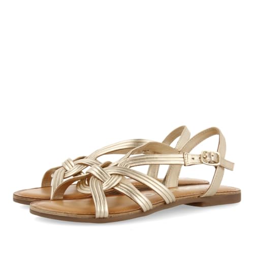 GIOSEPPO Damen Golaj Flache Sandale, Gold, 40 EU von GIOSEPPO