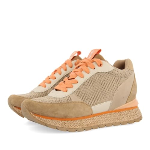 GIOSEPPO Damen Kajan Sneaker, beige, 38 EU von GIOSEPPO