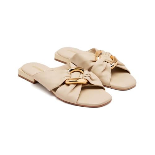 GIOSEPPO Damen Killingly Flache Sandale, Elfenbein, 40 EU von GIOSEPPO