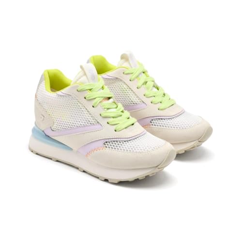 GIOSEPPO LARRABEE Sneaker aus Leder mit Keilabsatz, weiß, 38 EU von GIOSEPPO